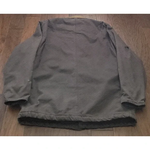 CAT Caterpillar Men's Distress Workwear Heavy Duty Brown Canvas Jacket Sz 2XL-T